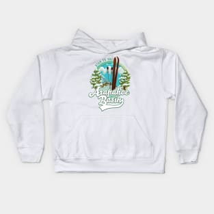 Arapahoe Basin Utah skiing logo Kids Hoodie